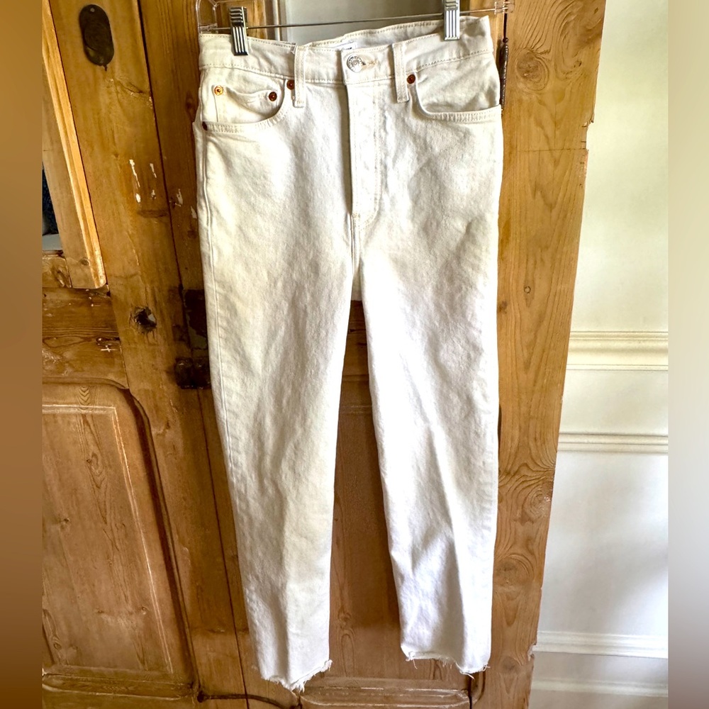 EUC RE/DONE 70s Stove Pipe Button Fly Jeans Sz 26